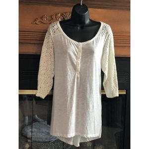 Torrid White Lace Tunic Size 0 (US Size Large 12)